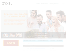 Tablet Screenshot of education.zyxel.com